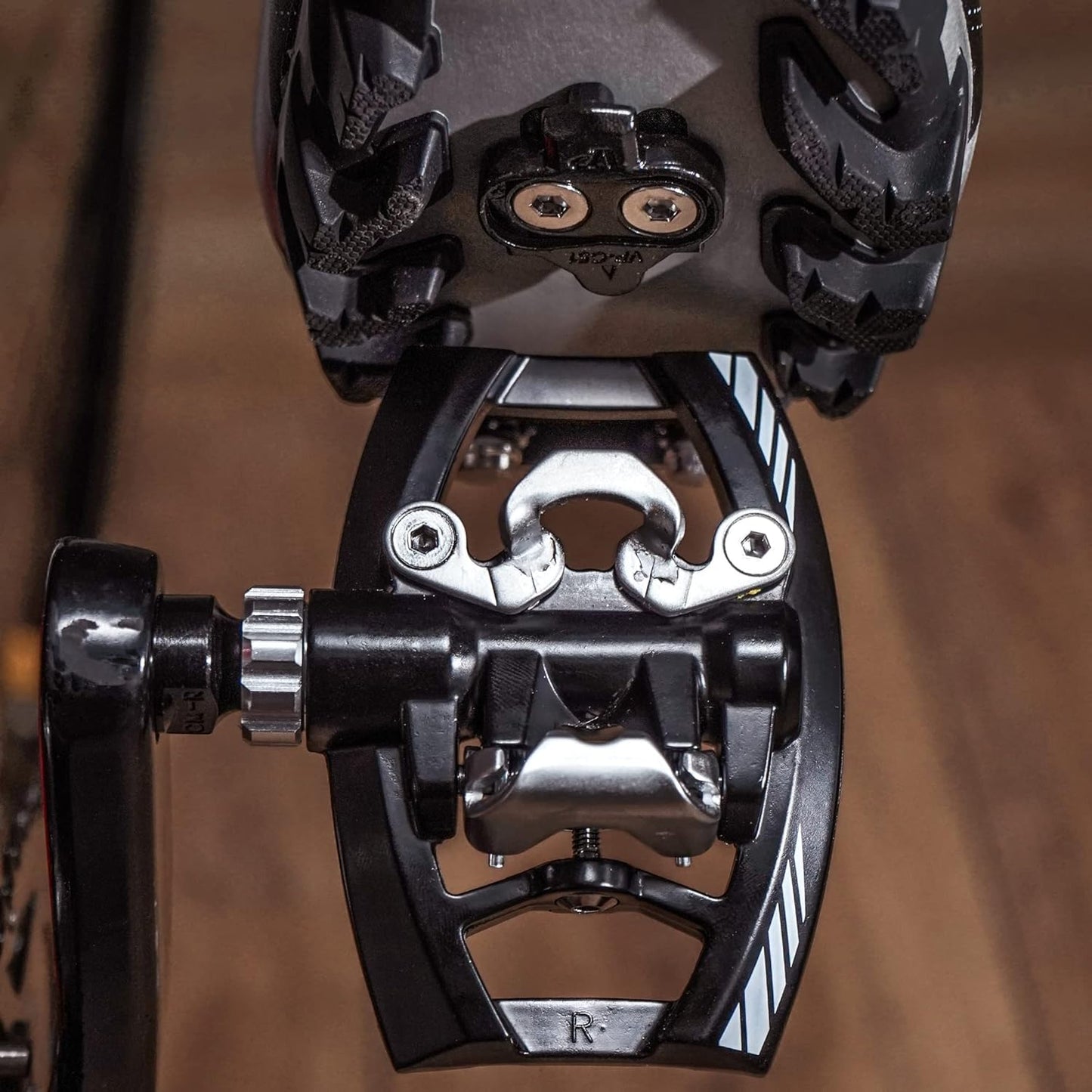 Versatile Dual Function Clipless Pedals for Shimano SPD - Ideal for Mountain, Touring, and Road Bikes