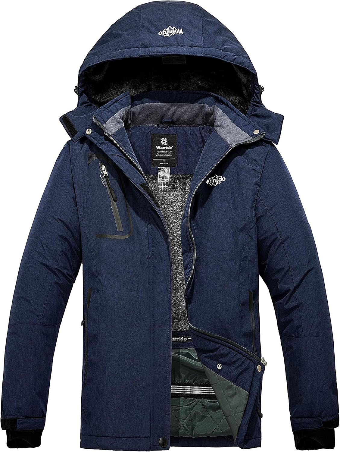 Women's Waterproof Ski Jacket - Windproof & Warm Hooded Winter Coat