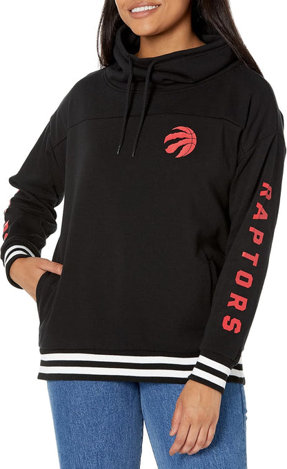 Stylish Women's NBA Official Fleece Hoodie Pullover with Funnel Neck - Perfect for Game Day!