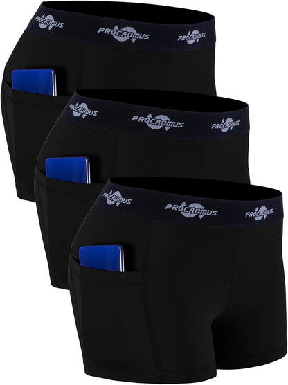 Pro Women's 3" Compression Spandex Volleyball Shorts - Ultimate Comfort & Performance