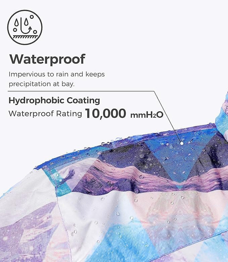 Women's Waterproof Ski Jacket - Windproof & Warm Hooded Winter Coat