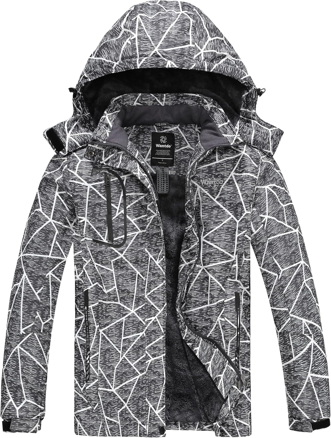 Women's Waterproof Ski Jacket - Windproof & Warm Hooded Winter Coat