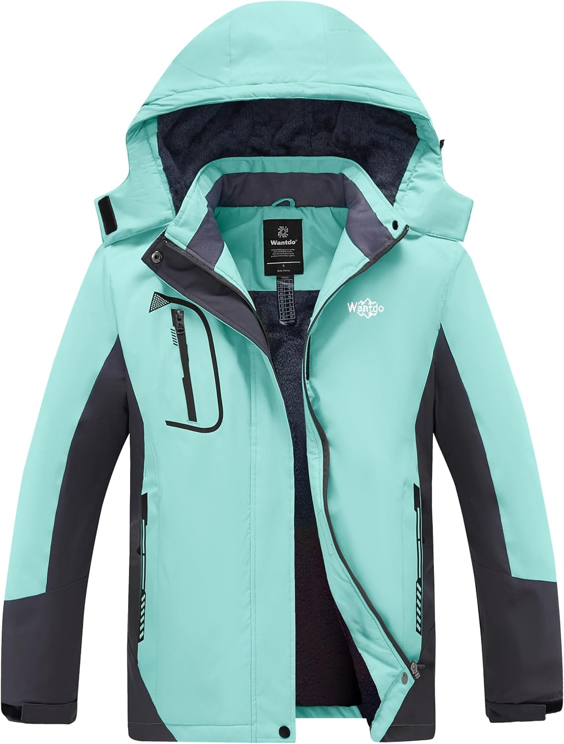 Women's Waterproof Ski Jacket - Windproof & Warm Hooded Winter Coat
