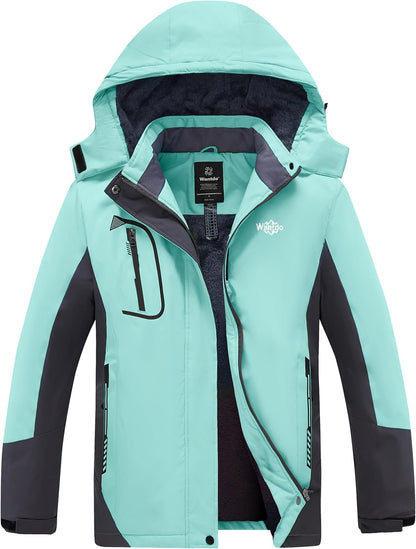 Women's Waterproof Ski Jacket - Windproof & Warm Hooded Winter Coat