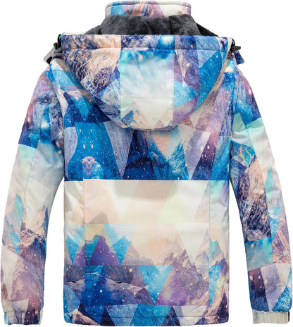 Women's Waterproof Ski Jacket - Windproof & Warm Hooded Winter Coat