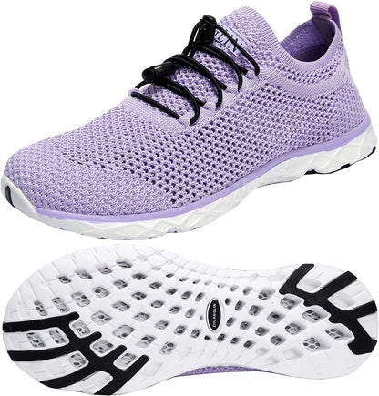 Quick-Dry Aqua Water Shoes for Women - 3-Second Drainage & All-Terrain Versatility for Swimming, Hiking, and Yoga