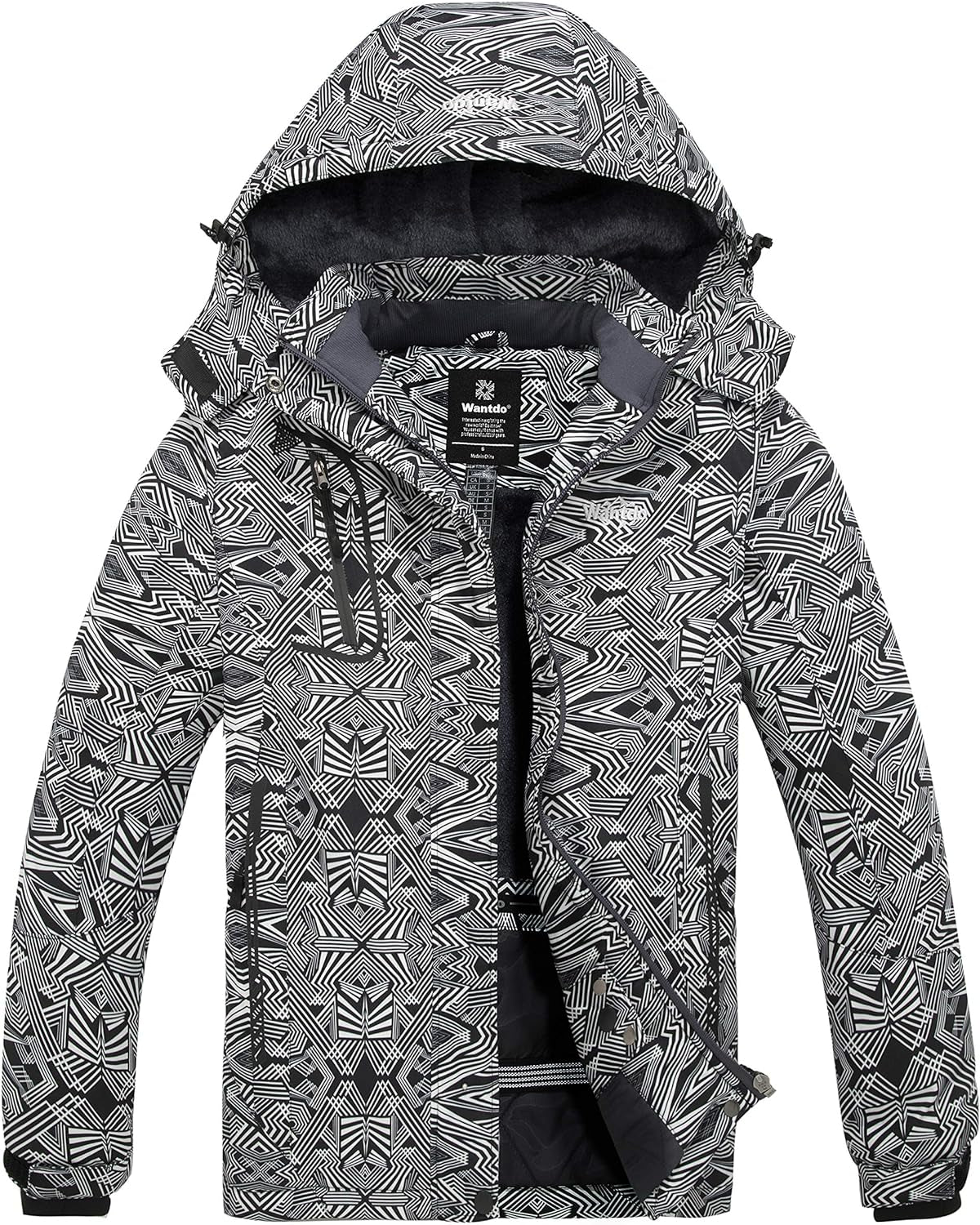 Women's Waterproof Ski Jacket - Windproof & Warm Hooded Winter Coat