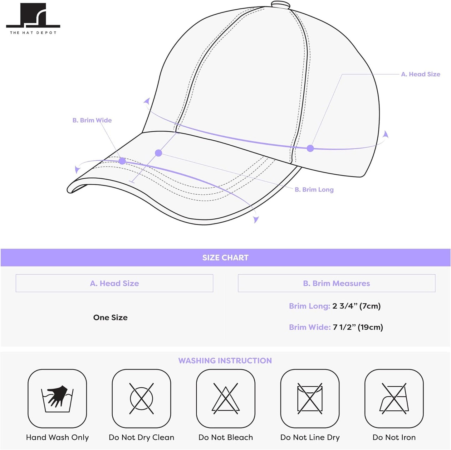 Stylish Baseball Dad Hat for Men & Women - Washed Cotton & Denim, UPF 50+ Cap for Running & Golf
