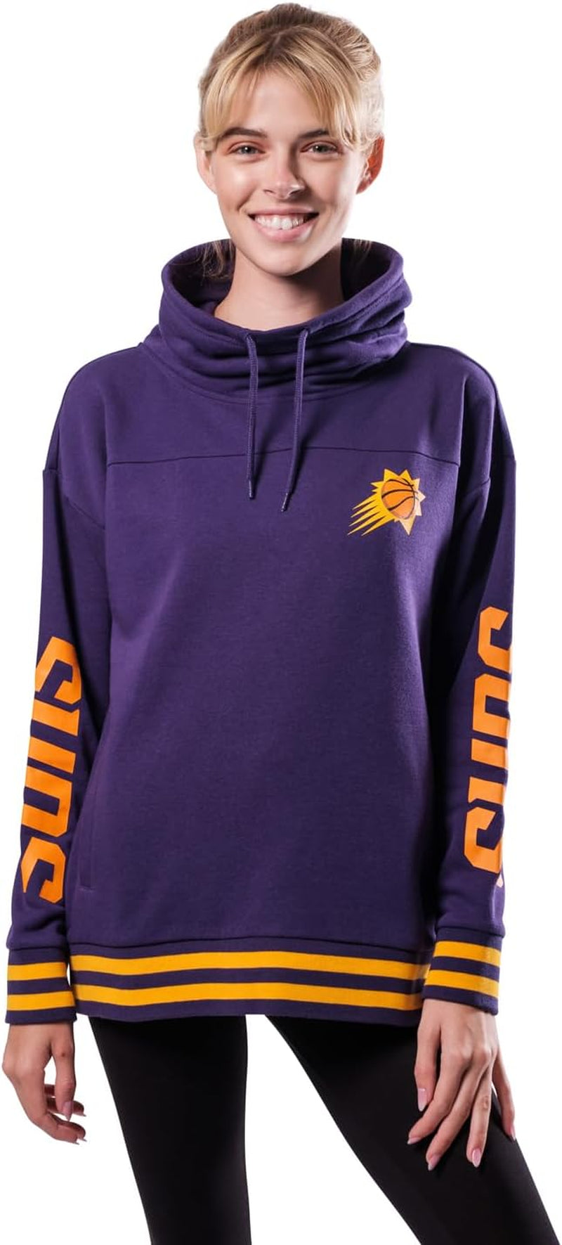 Stylish Women's NBA Official Fleece Hoodie Pullover with Funnel Neck - Perfect for Game Day!