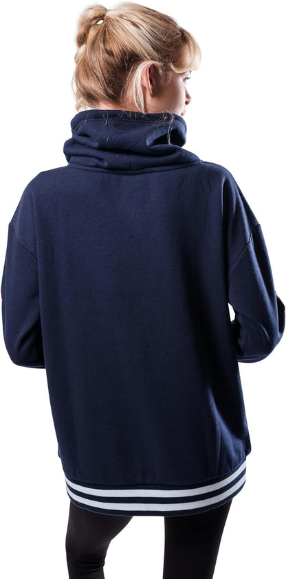 Stylish Women's NBA Official Fleece Hoodie Pullover with Funnel Neck - Perfect for Game Day!