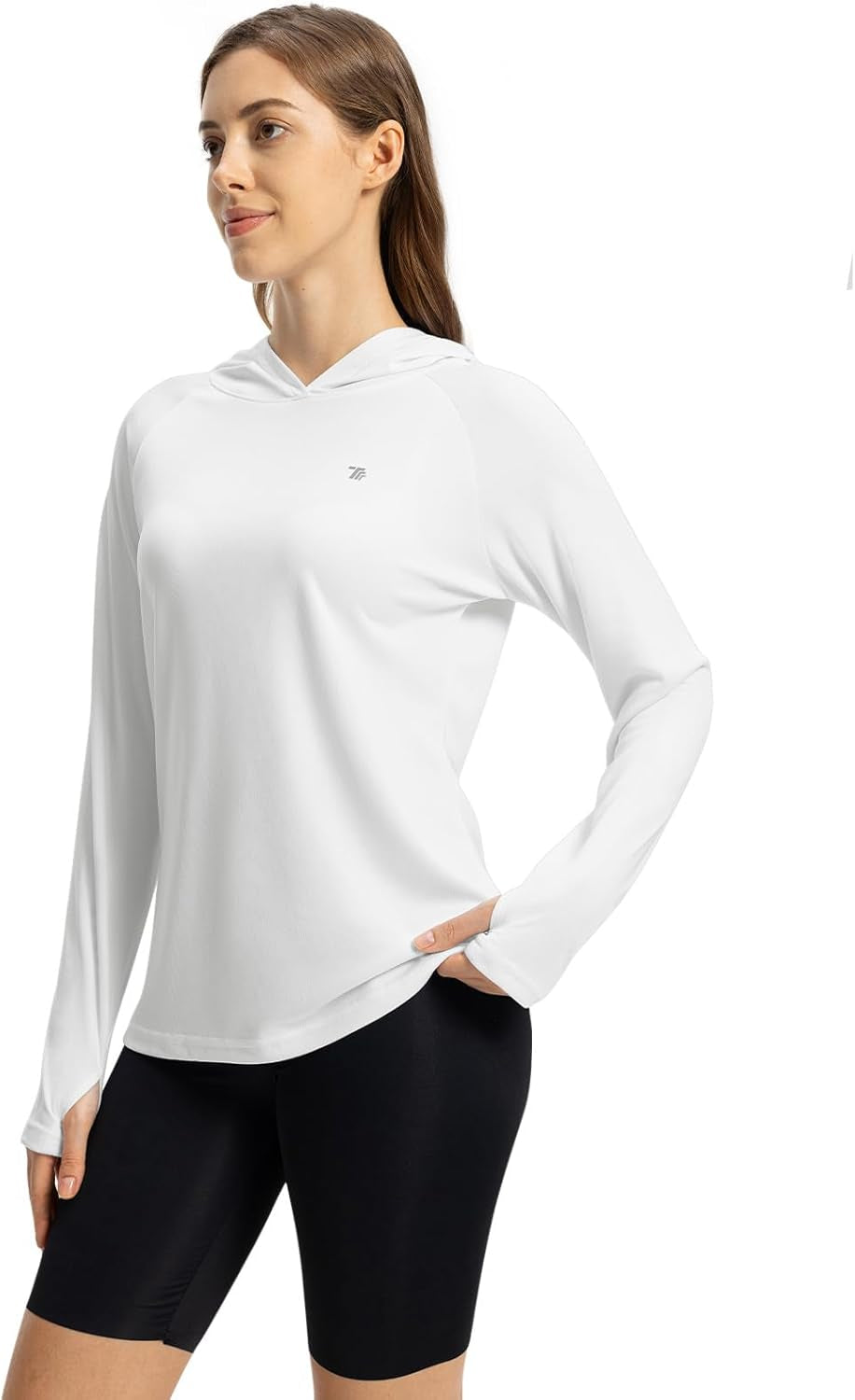 Lightweight Women's UPF 50+ Sun Protection Hoodie - Long Sleeve UV Fishing & Hiking Shirt