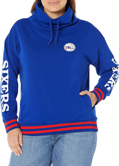 Stylish Women's NBA Official Fleece Hoodie Pullover with Funnel Neck - Perfect for Game Day!