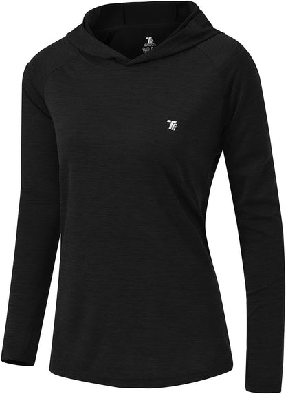Lightweight Women's UPF 50+ Sun Protection Hoodie - Long Sleeve UV Fishing & Hiking Shirt