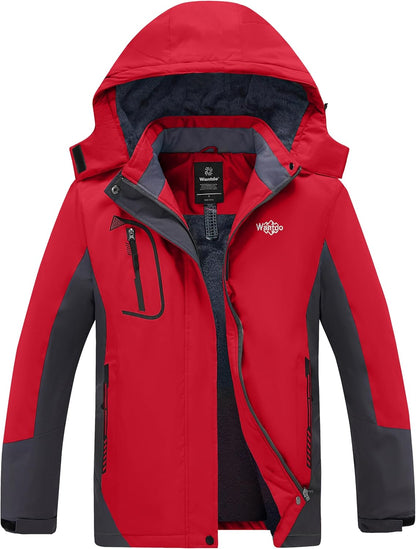 Women's Waterproof Ski Jacket - Windproof & Warm Hooded Winter Coat