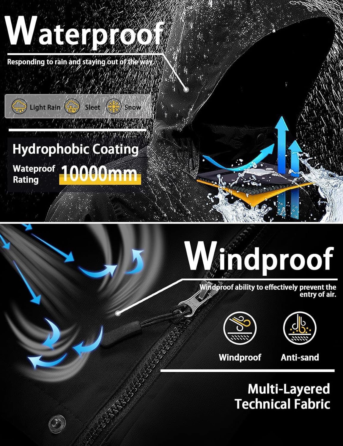 Women's Waterproof Ski & Snow Jacket - Windproof Winter Coat for Hiking & Outdoor Adventures