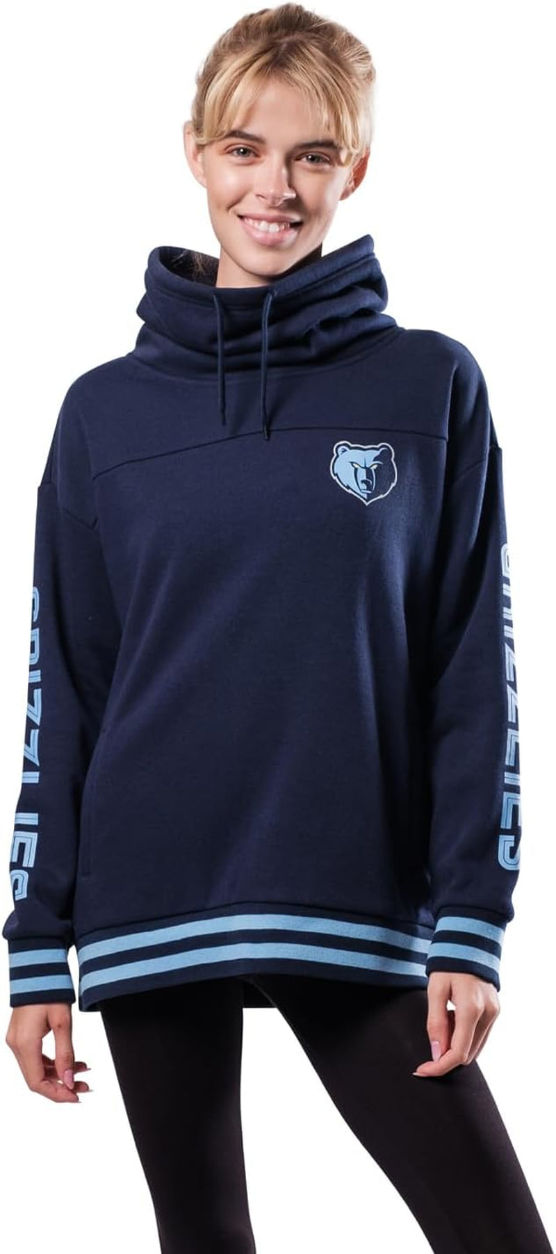 Stylish Women's NBA Official Fleece Hoodie Pullover with Funnel Neck - Perfect for Game Day!