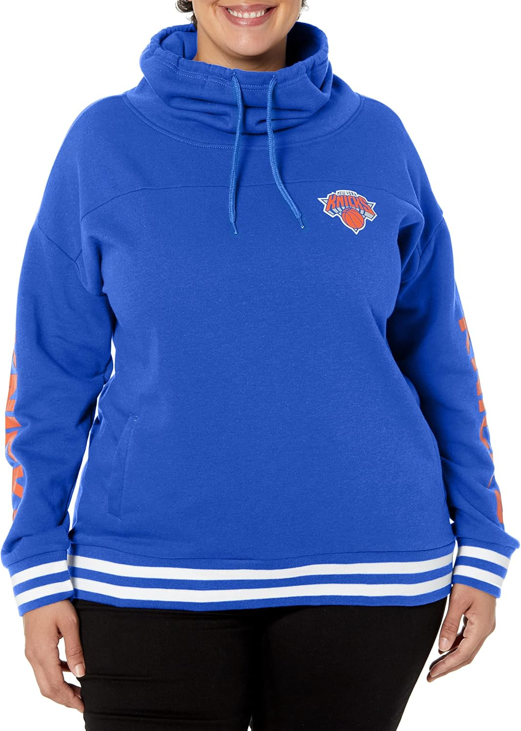 Stylish Women's NBA Official Fleece Hoodie Pullover with Funnel Neck - Perfect for Game Day!