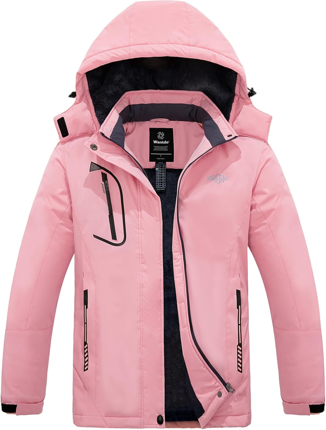Women's Waterproof Ski Jacket - Windproof & Warm Hooded Winter Coat
