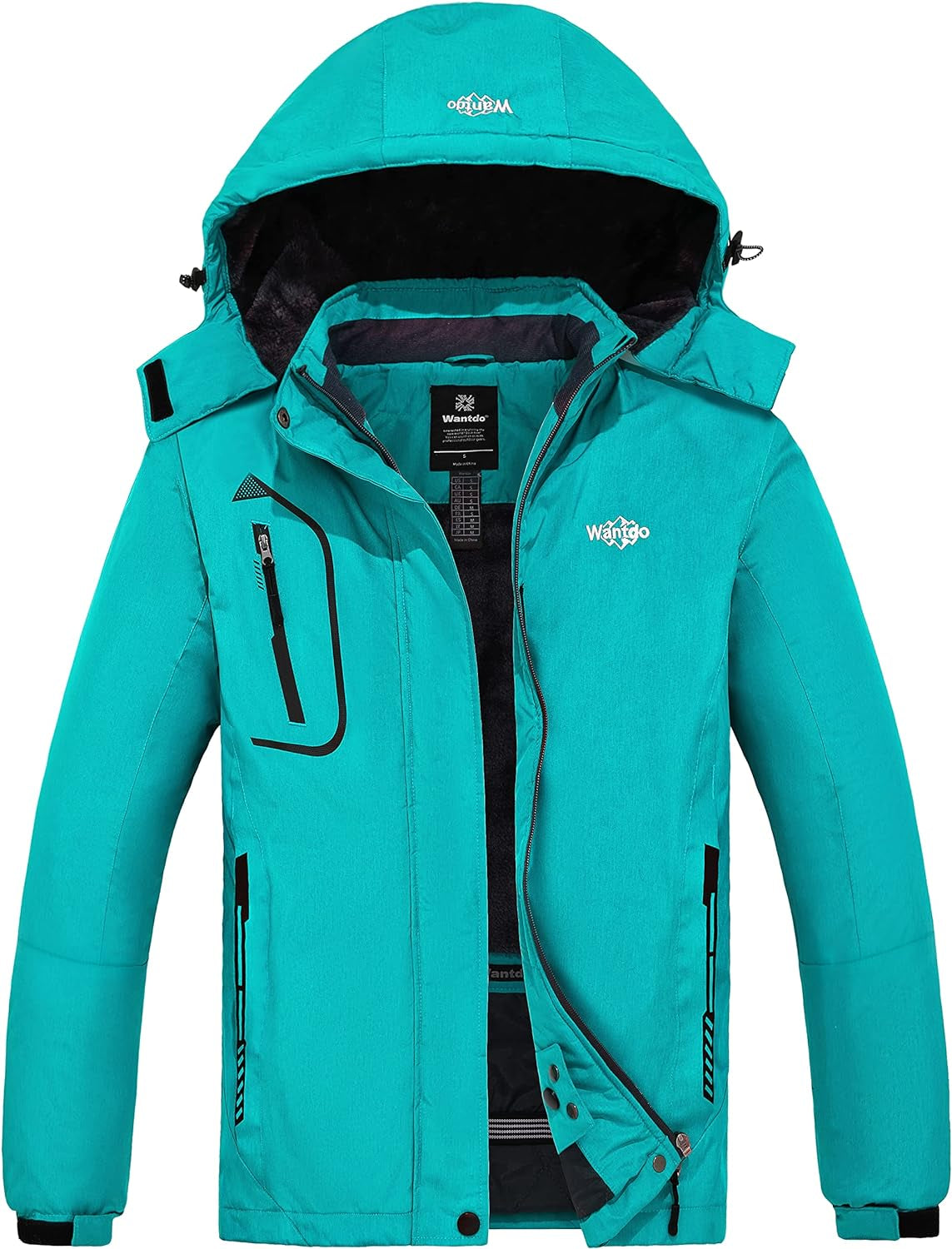Women's Waterproof Ski Jacket - Windproof & Warm Hooded Winter Coat