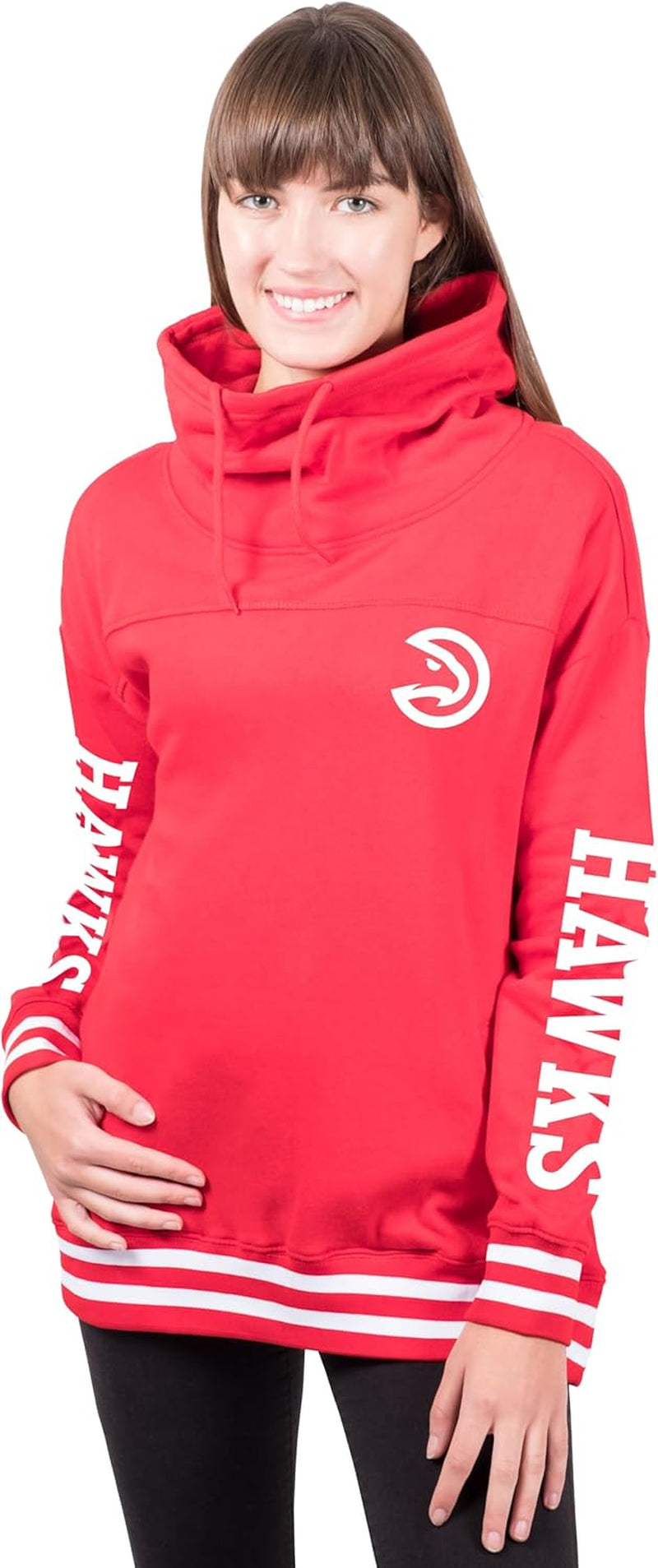Stylish Women's NBA Official Fleece Hoodie Pullover with Funnel Neck - Perfect for Game Day!
