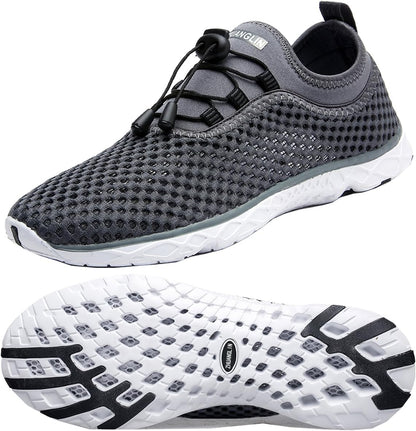 Quick-Dry Aqua Water Shoes for Women - 3-Second Drainage & All-Terrain Versatility for Swimming, Hiking, and Yoga