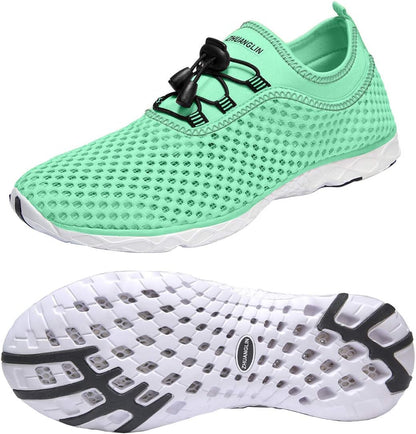 Quick-Dry Aqua Water Shoes for Women - 3-Second Drainage & All-Terrain Versatility for Swimming, Hiking, and Yoga