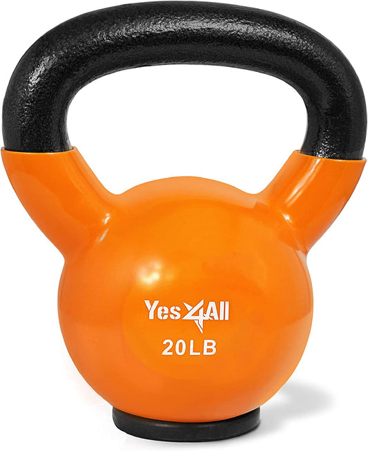 Versatile Rubber Base Kettlebell Set for Women - Strength Training Weights (10-65 Lbs)