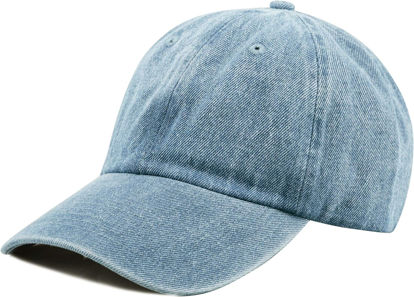Stylish Baseball Dad Hat for Men & Women - Washed Cotton & Denim, UPF 50+ Cap for Running & Golf