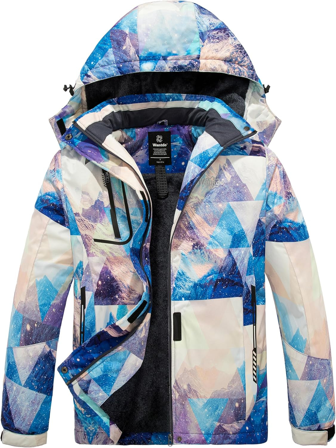 Women's Waterproof Ski Jacket - Windproof & Warm Hooded Winter Coat