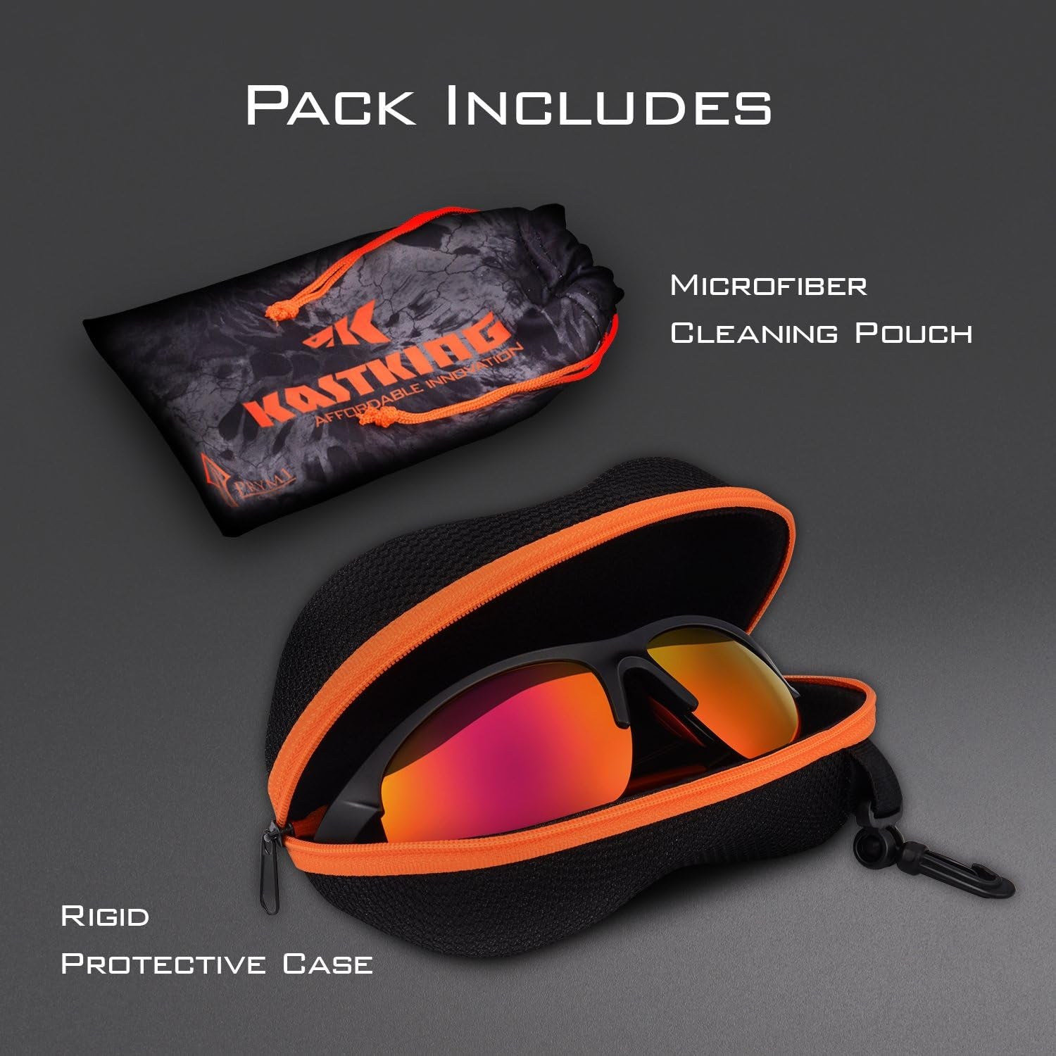 Stylish Cuivre Polarized Sport Sunglasses - Unisex Matte Blue Frame with Smoke Lens