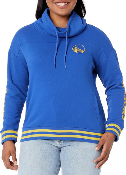 Stylish Women's NBA Official Fleece Hoodie Pullover with Funnel Neck - Perfect for Game Day!