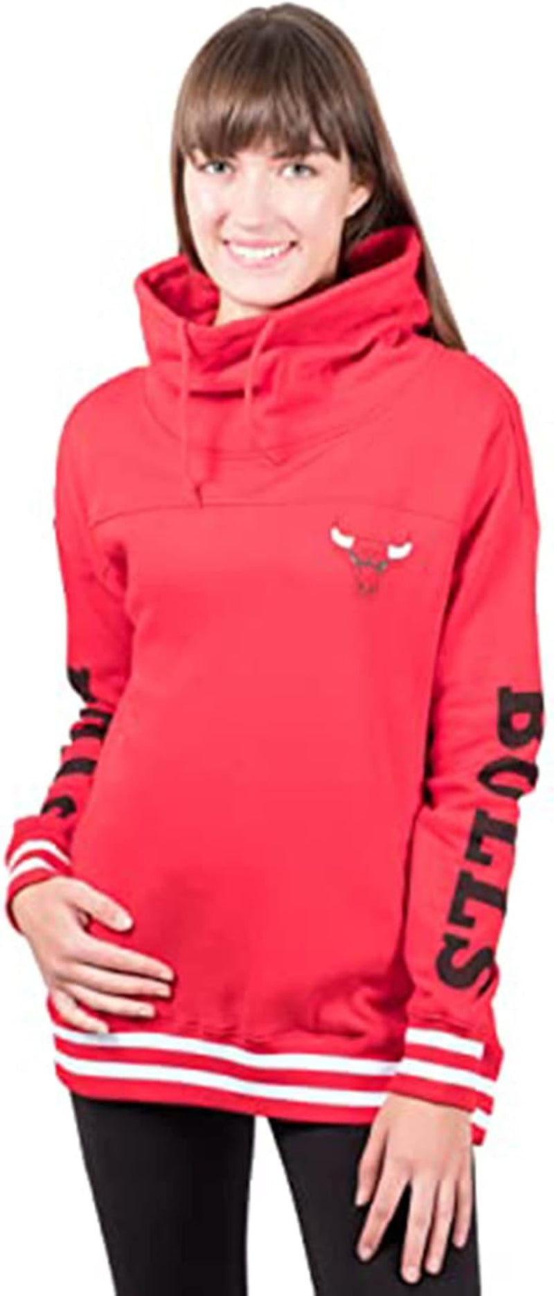 Stylish Women's NBA Official Fleece Hoodie Pullover with Funnel Neck - Perfect for Game Day!