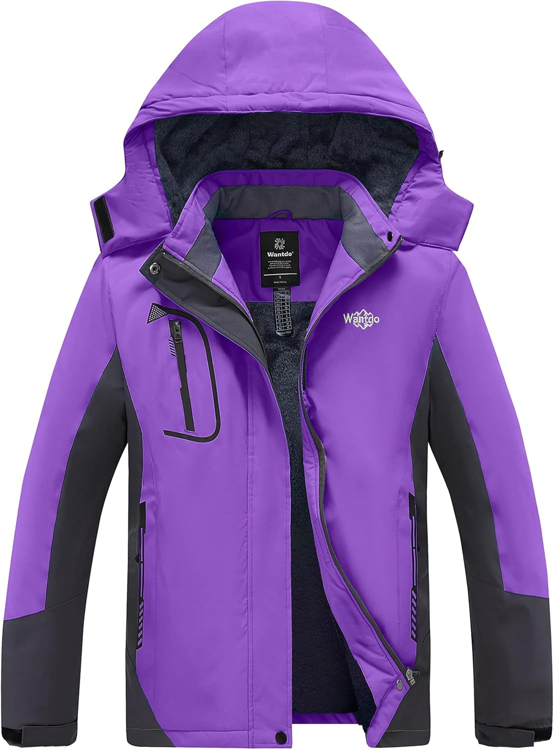 Women's Waterproof Ski Jacket - Windproof & Warm Hooded Winter Coat