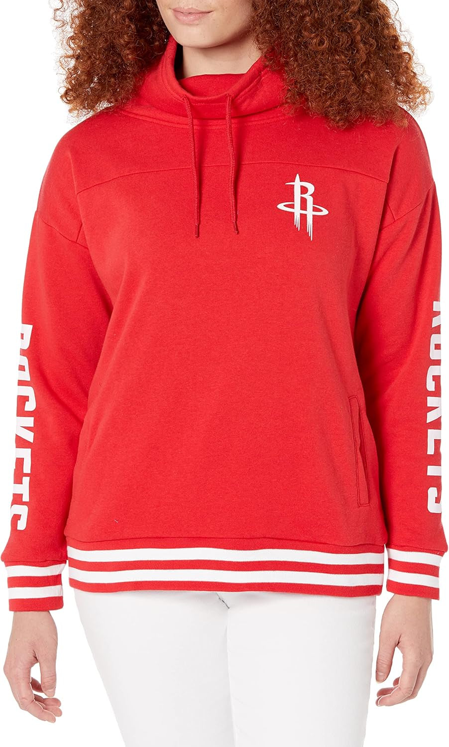 Stylish Women's NBA Official Fleece Hoodie Pullover with Funnel Neck - Perfect for Game Day!