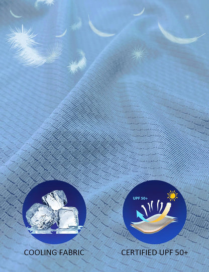 Women's UPF 50+ Sun Protection Hooded Jacket - Cooling Outdoor Performance Shirt with Pockets for Hiking