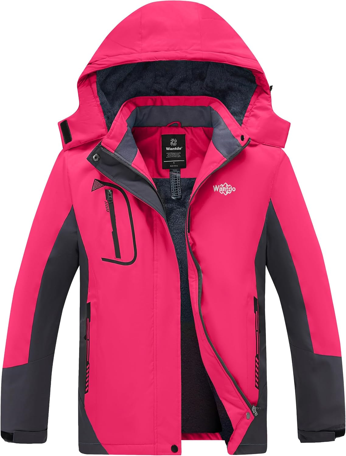 Women's Waterproof Ski Jacket - Windproof & Warm Hooded Winter Coat