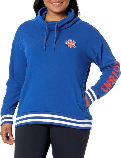 Stylish Women's NBA Official Fleece Hoodie Pullover with Funnel Neck - Perfect for Game Day!