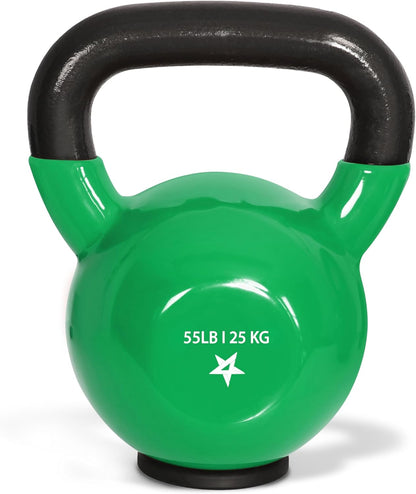 Versatile Rubber Base Kettlebell Set for Women - Strength Training Weights (10-65 Lbs)
